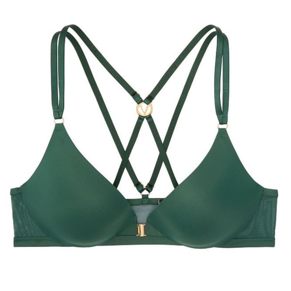 Love by Victoria secret push up strappy front closure bra 34 DD